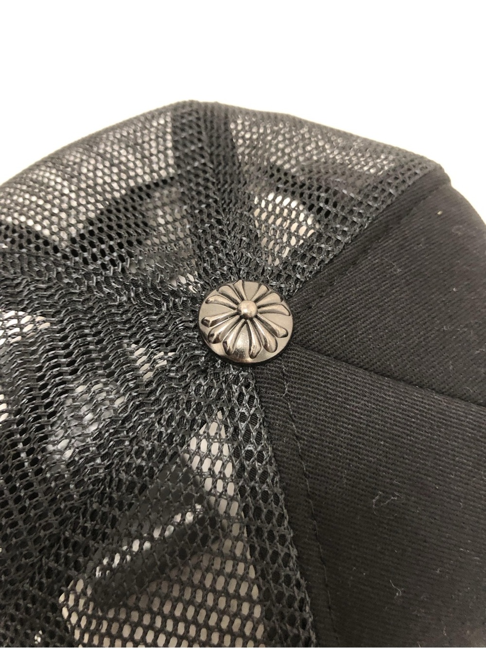 Chrome Hearts Black Trucker Hat White Embroidered Logo - Picture 6 of 12